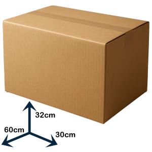 کارتن بسته بندی سایز 32×30×60