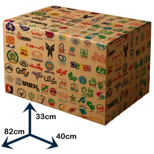 کارتن طرح دار سایز 33×40×82